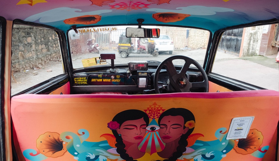 Artworks Take Over the Taxis of Mumbai