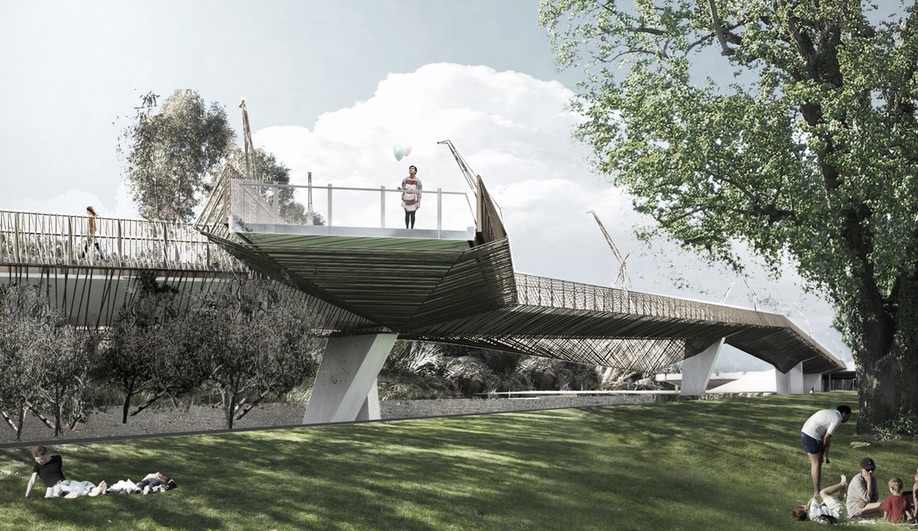 Batman Avenue Pedestrian Bridge by 2015 AZ Award winners