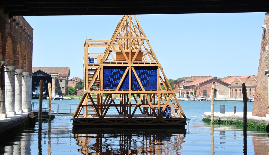 Kunle Adeyemi’s floating school at the 2016 Venice Architecture Biennale