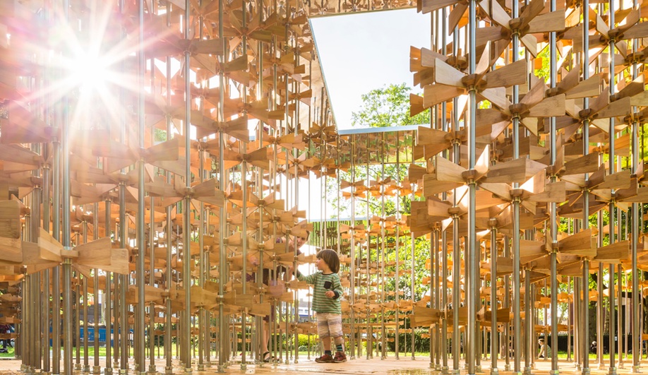 Pinwheel Pavilion, as seen at the 2016 London Festival of Architecture 