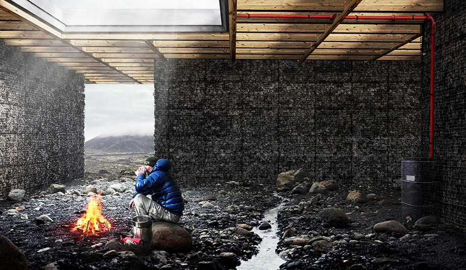 A Trekking Cabin in Iceland’s Rugged Backcountry