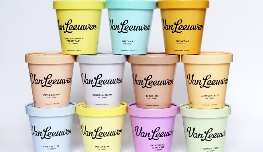 Van Leeuwen ice cream redesign by Pentagram