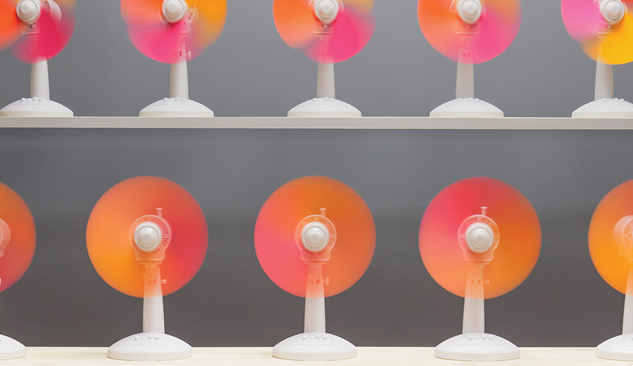 Fans is a playful take on colour blending using motion.