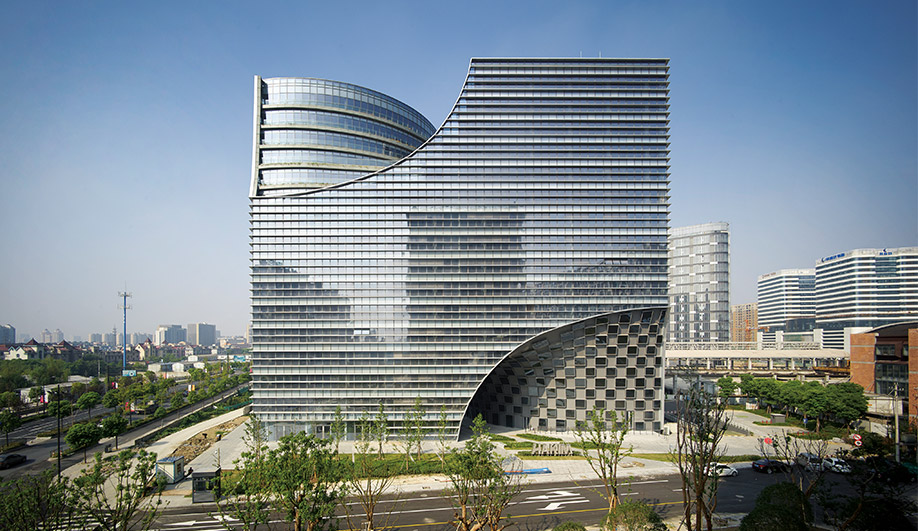 Hangzhou Gateway Is an Office Tower That Provides Public Space Instead of Taking It Away