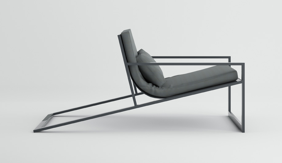 Blau Singular Lounge Chair by Gandia Blasco