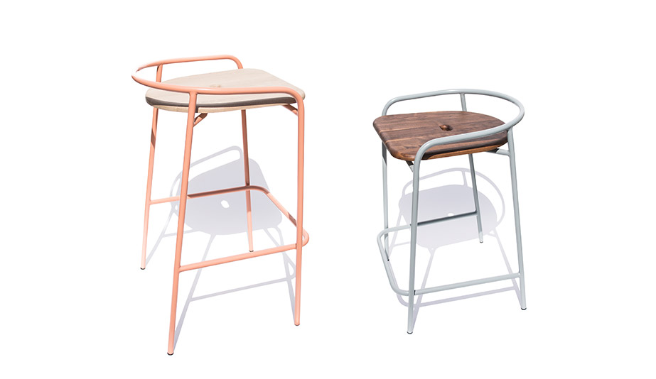 The Bender stool from Geoffrey Lilge's Div.12 collection