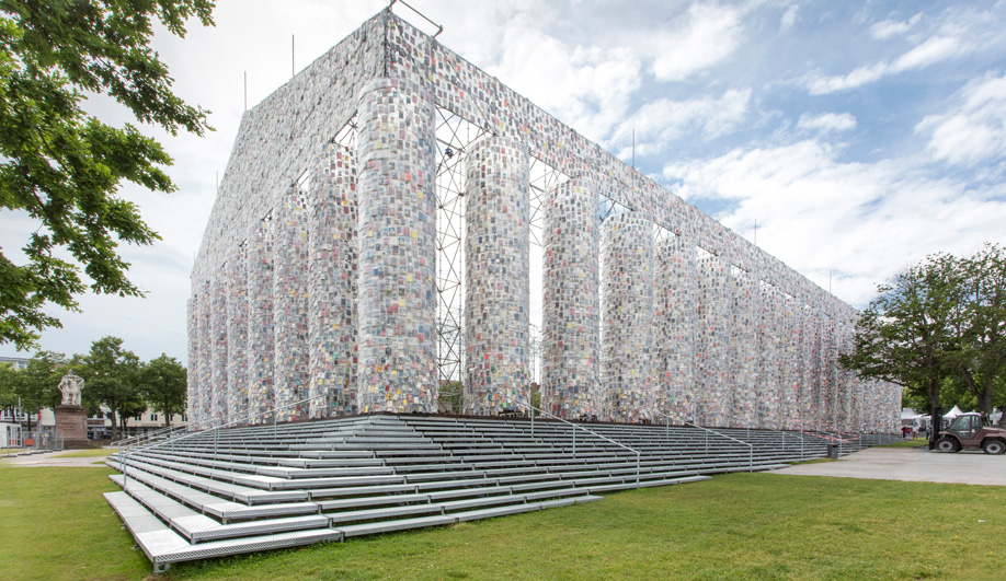 This Parthenon Replica is Made With 100,000 Banned Books