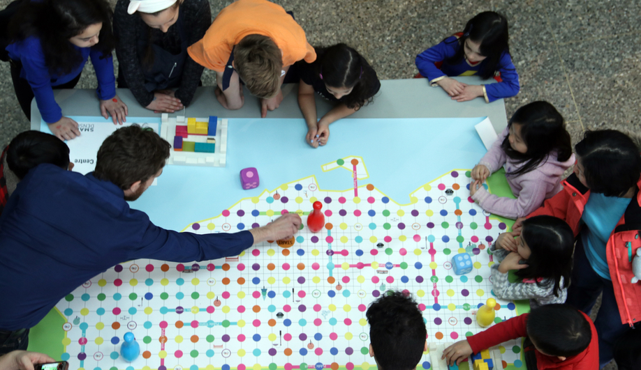 Professional architects and planners were on hand to guide Naama Blonder's Kids Build Cities.