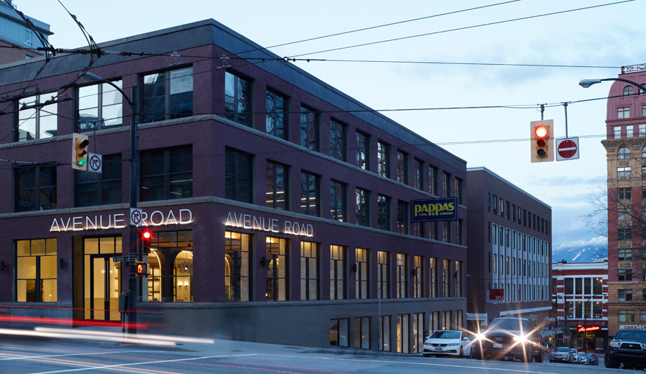 Avenue Road Vancouver is in a former printing factory
