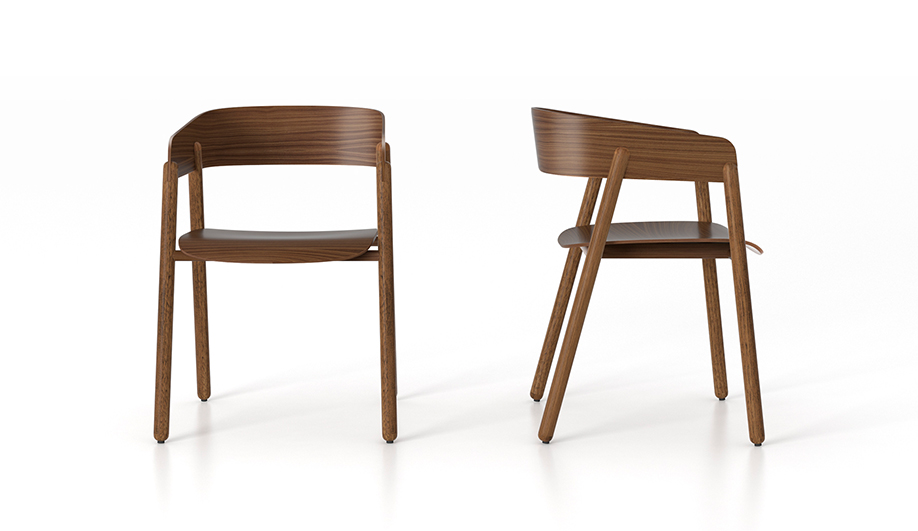 Teknion’s Punt Collection: Mava Wood Guest Chair