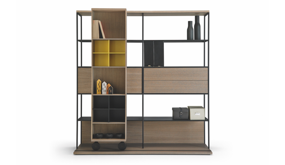 Teknion’s Punt Collection: Literatura Open Shelf System