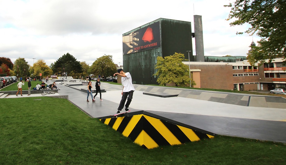 Skatepark designer Constructo's new park in Tournai, Belgium.