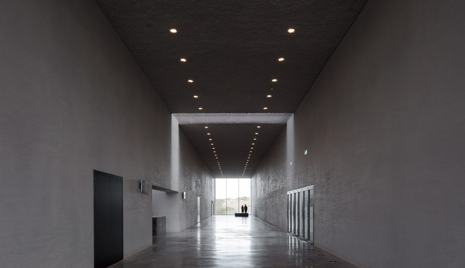 Lighting in KAAN Architecten's modernist Crematorium Siesegem