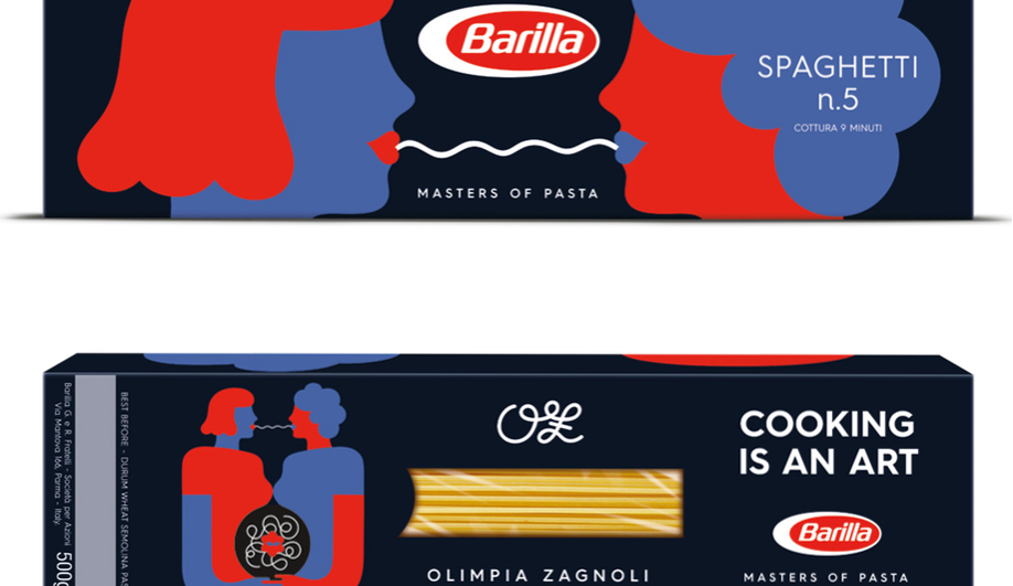 Olimpia Zagnoli's new Barilla package design