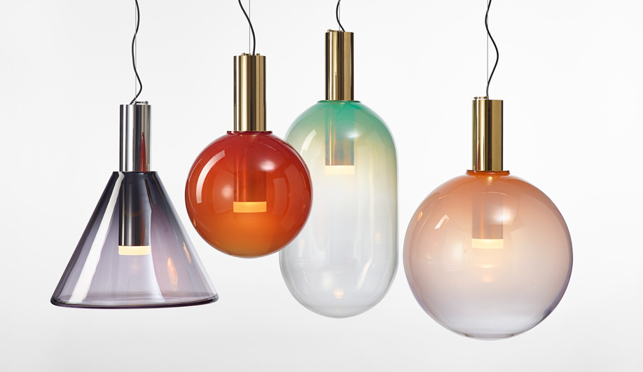 Clustered pendant lights: Phenomena by Bomma