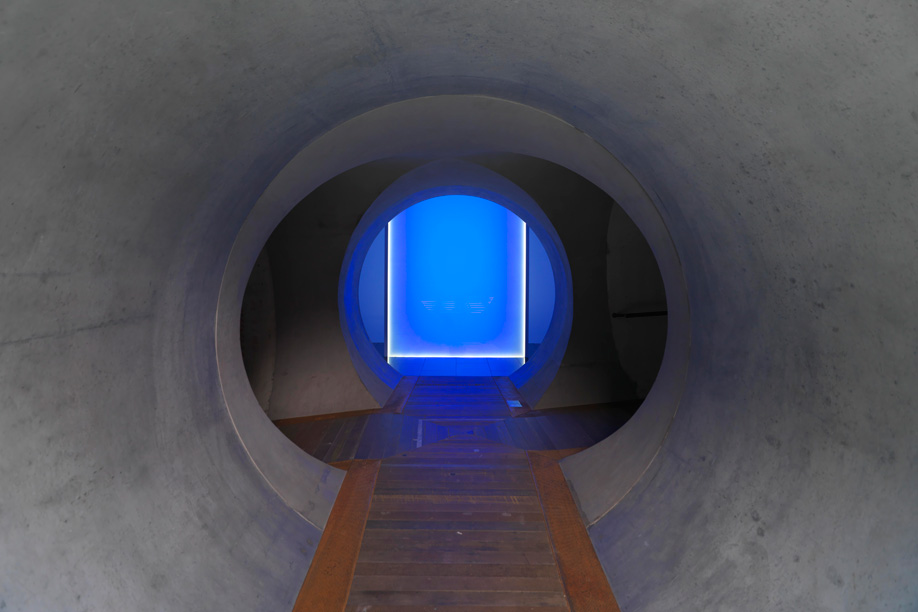 James Turrell’s Beside Myself in the Pharos Wing at Tasmania's Mona Museum.