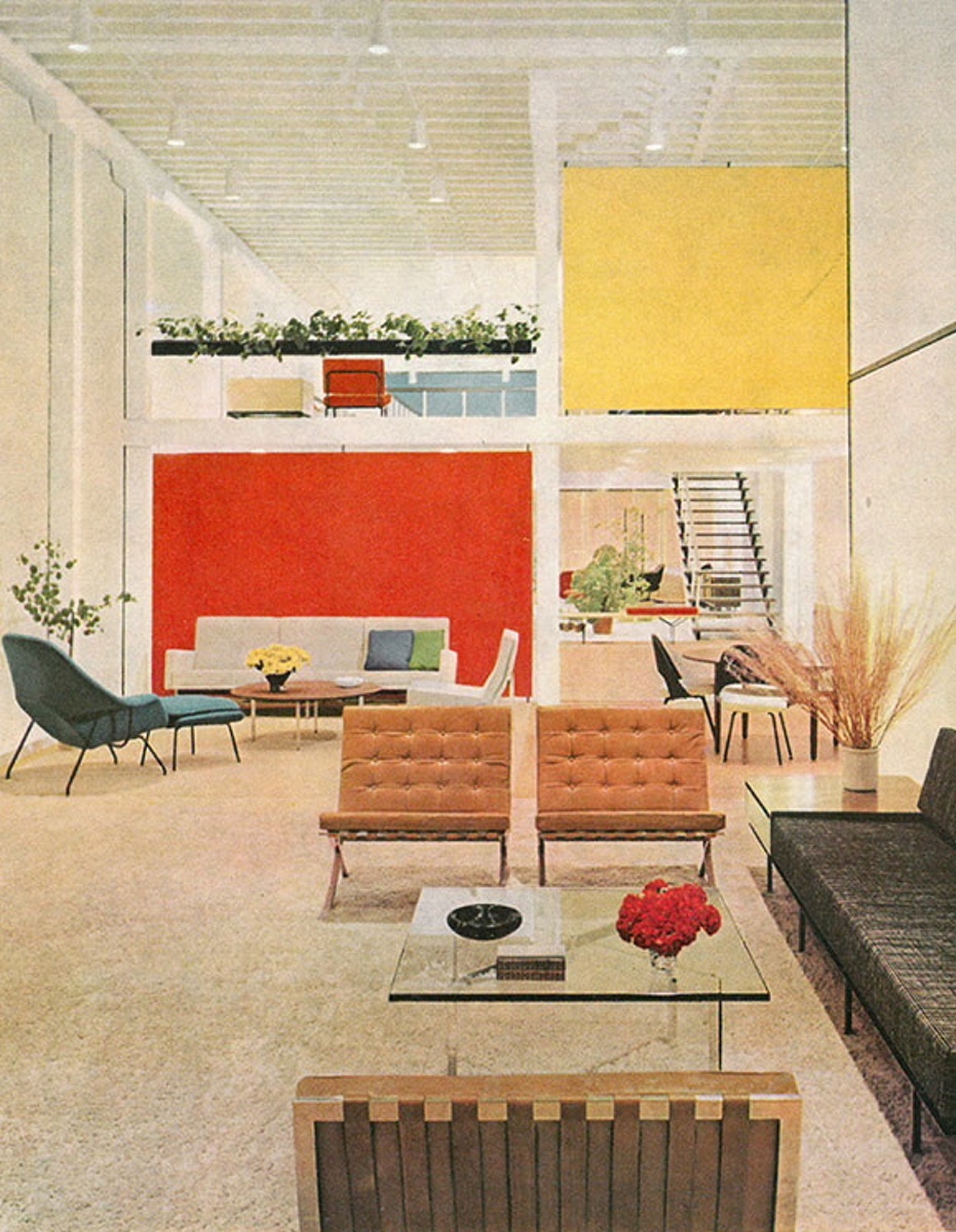 Knoll's San Francisco showroom in 1954, designed by Florence Knoll