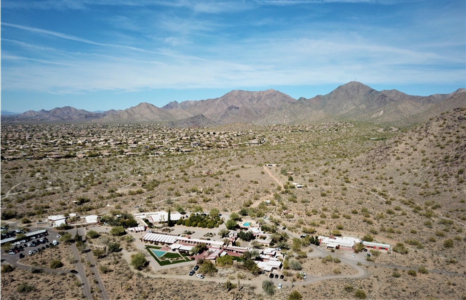 Aerial view of Taliesin West