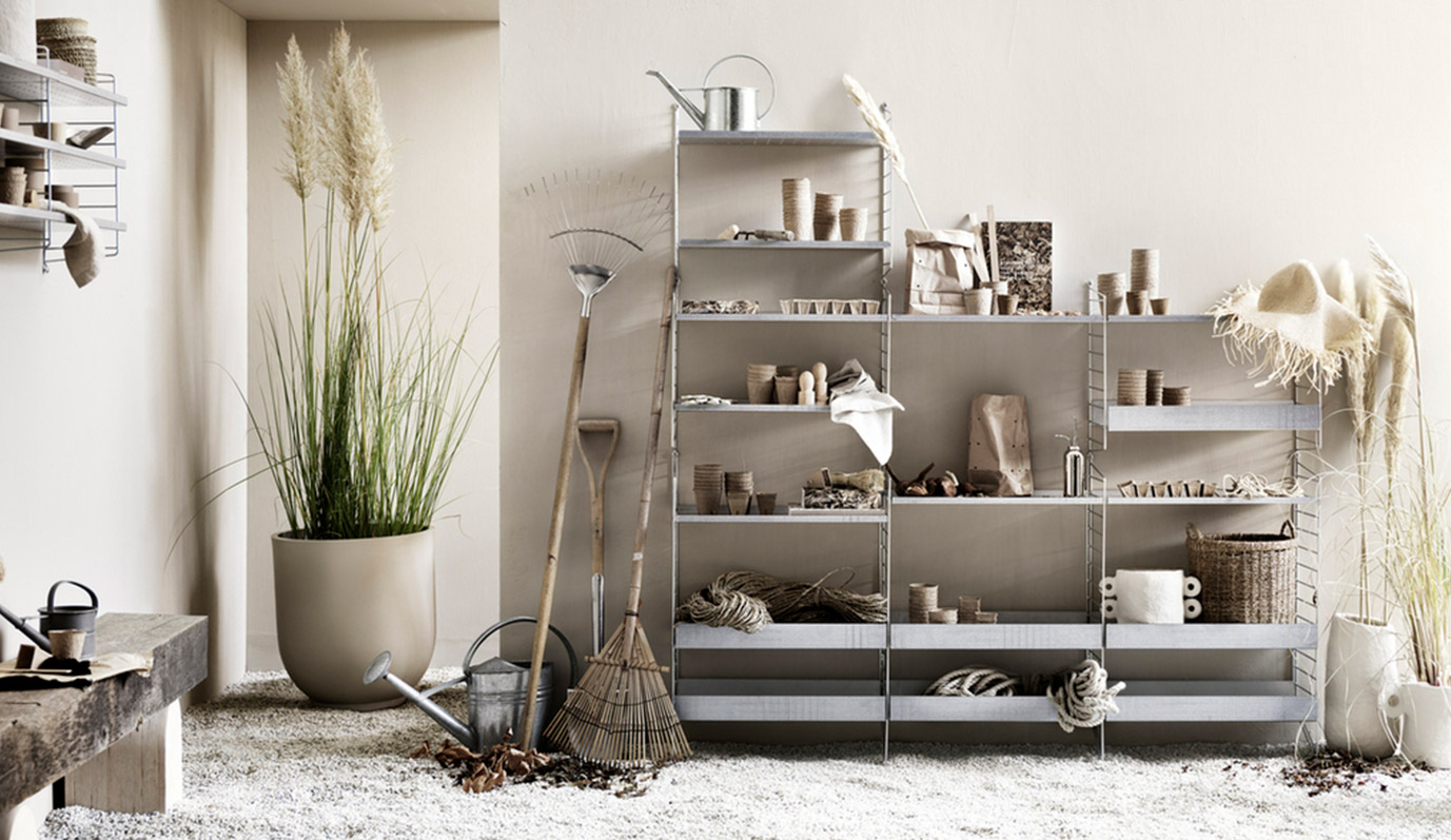 Outdoor Shelving by String